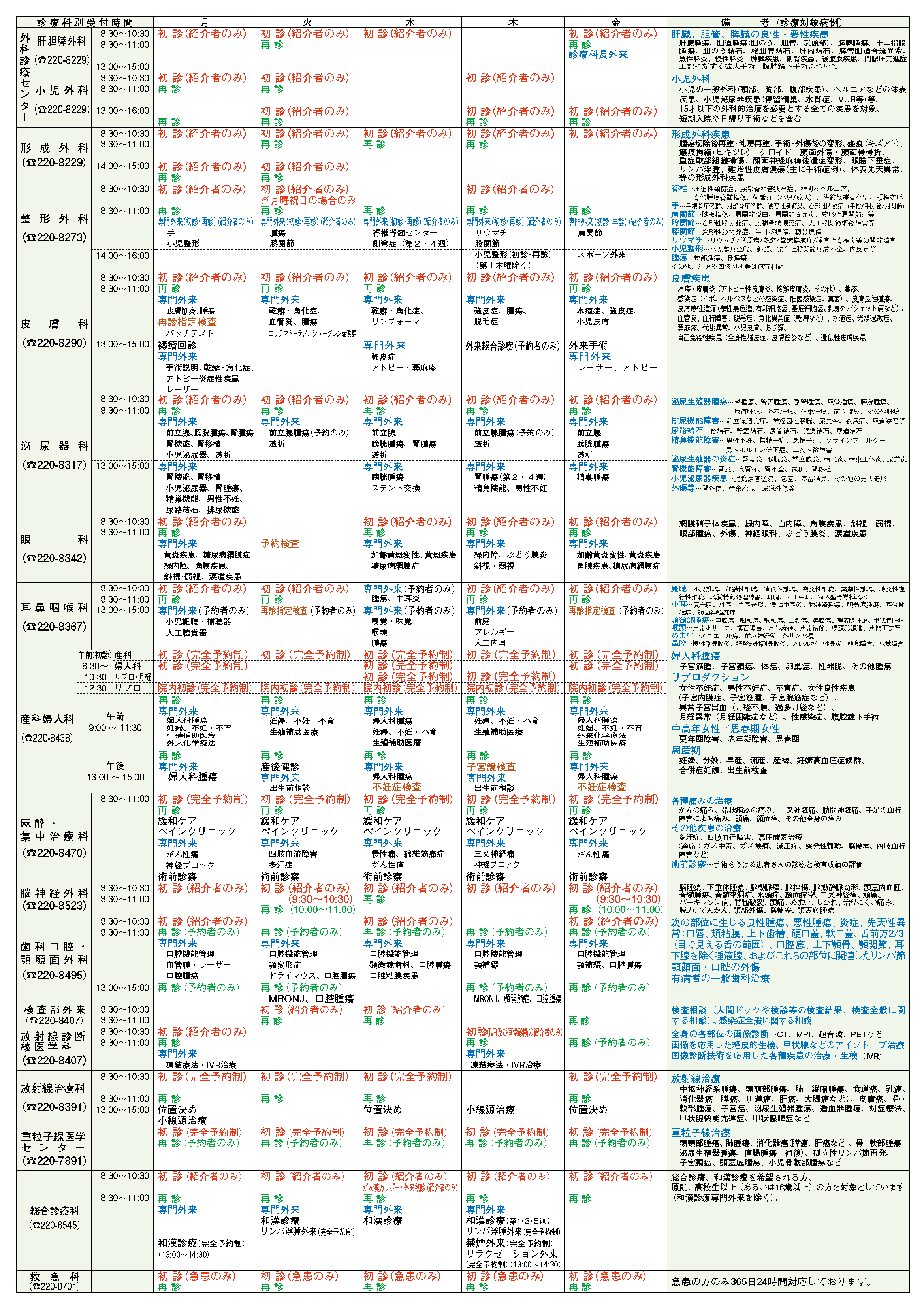 外来診療日一覧P02_R070401